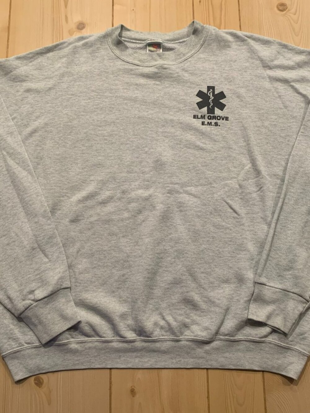 Vintage 90s Elm Grove EMS Emergency Medical Services Paramedic Sweatshirt XXL